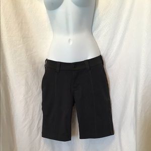 Lululemon black shorts, silky trim, EUC!, dressy